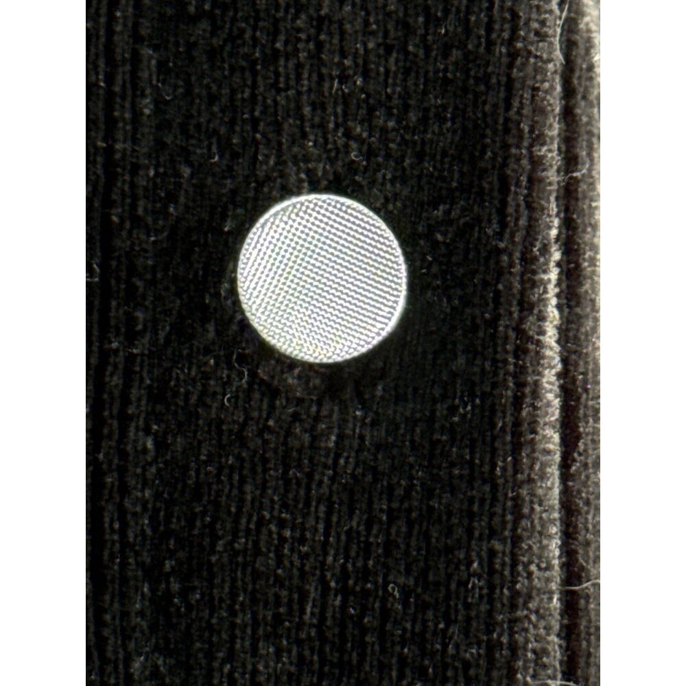 Susan Graver Black Velour Button-Up Tunic Size 2X Holidays Flows Drapes Soft - Picture 3 of 6